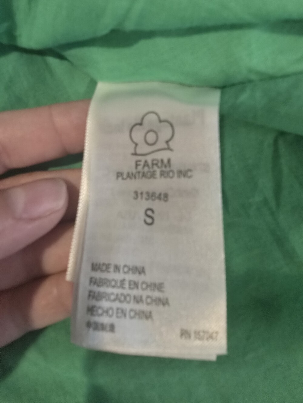 Farm Rio Green Richelieu Cutwork Midi Dress Size Small - Picture 13 of 14